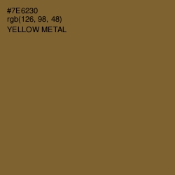 #7E6230 - Yellow Metal Color Image